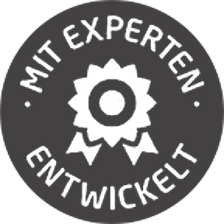 Logo mit Experten entwickelt