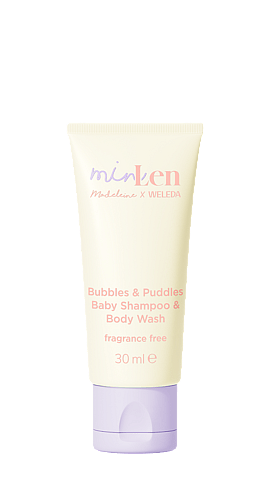 minLen Bubbles & Puddles Baby Shampoo & Body Wash by Madeleine x Weleda mini 30ml