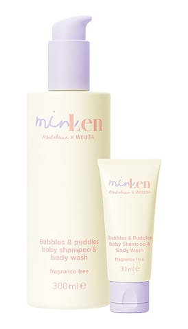 minLen Bubbles & Puddles Baby Shampoo & Body Wash