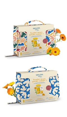 Neceser Baby diseño infantil. Crema Pañal y Champú y Gel de Ducha de Caléndula.