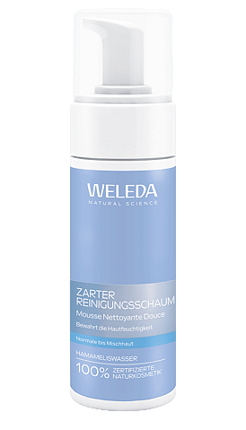 Zarter Reinigungsschaum