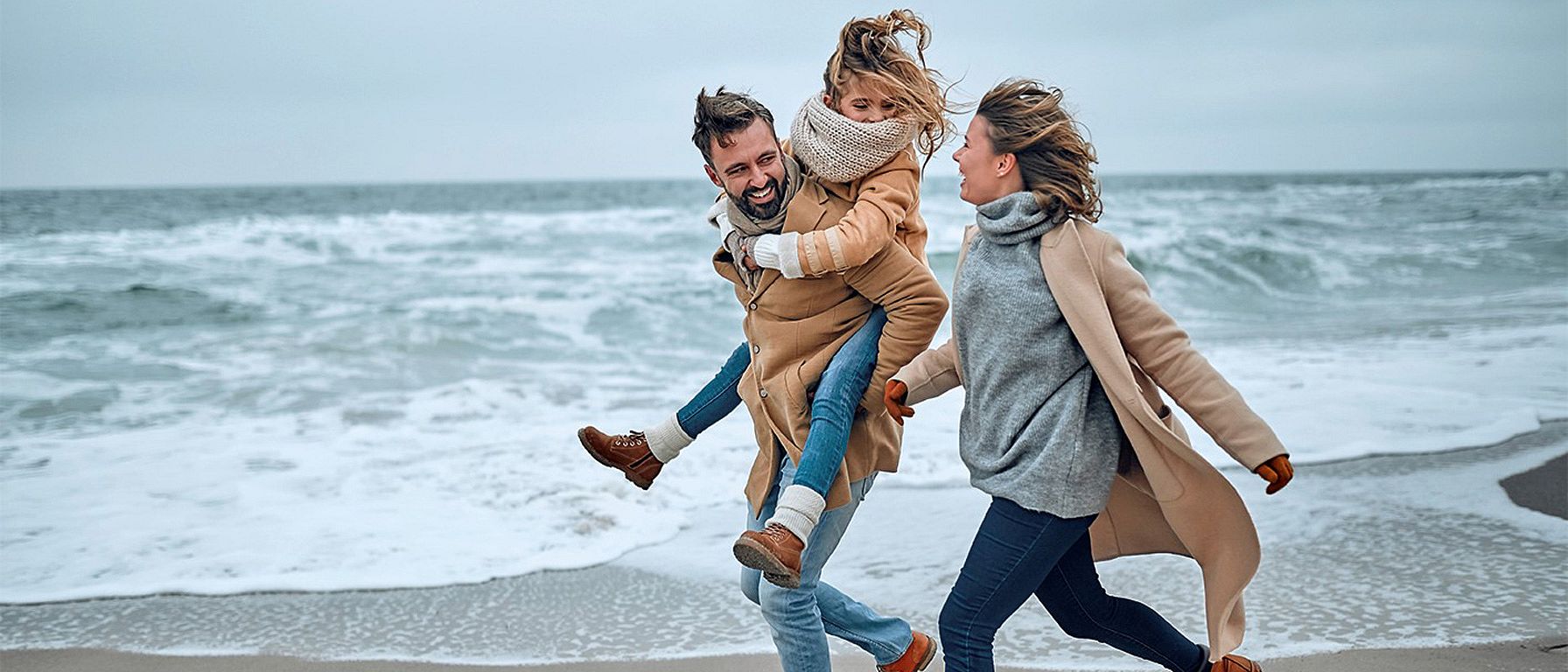Familie am Meer
