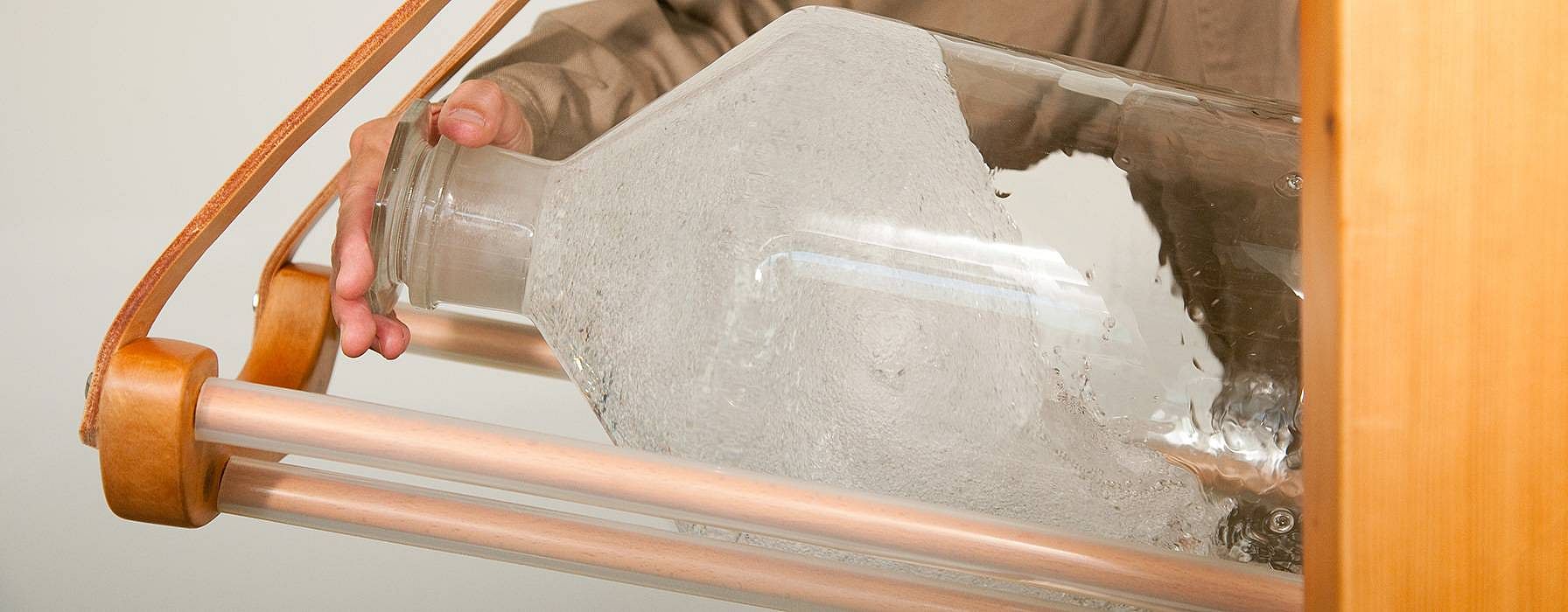 Potenzieren von einer Fluessigkeit
