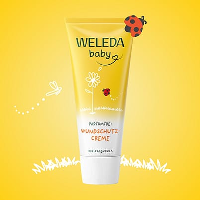 pflegt bei gereizter und geröteter Haut