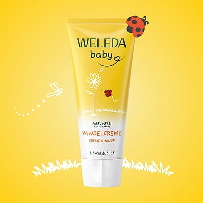 pflegt bei gereizter und geröteter Haut