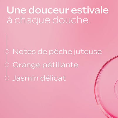 Pêche sur fond rose