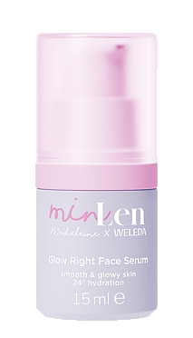 minLen Glow Right Face Serum av Madeleine x Weleda Mini 15ml