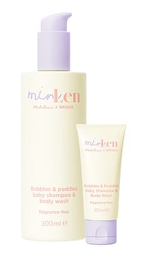 minLen Bubbles & Puddles Baby Shampoo & Body Wash