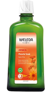 Weleda Arnica Muscle Soak. Soothing and relaxing bath milk
