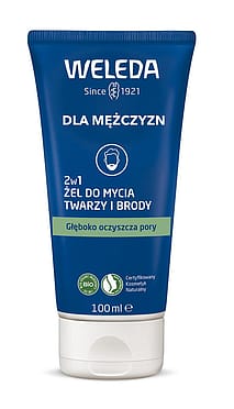 Dla Mężczyzn 2 w 1 Żel do mycia twarzy i brody