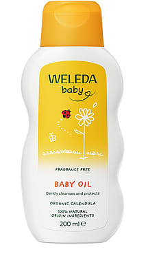 Calendula Baby Oil, Fragrance free