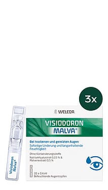 3x Visiodoron Malva® Augentropfen in Monodosen