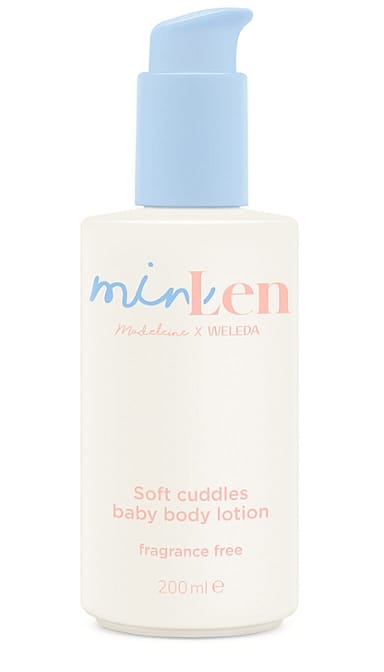 minLen Soft Cuddles Baby Body Lotion by Madeleine x Weleda