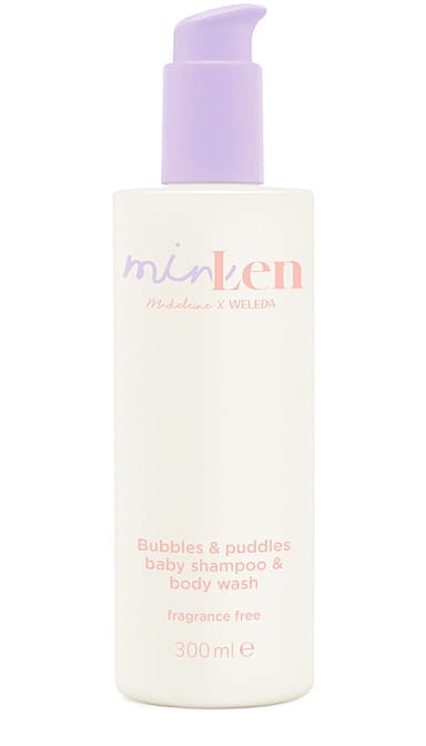 minLen Bubbles & Puddles Baby Shampoo & Body Wash by Madeleine x Weleda