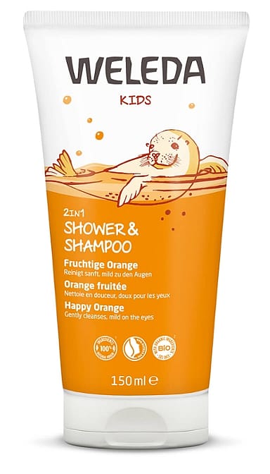 Kids 2in1 Shower & Shampoo Fruchtige Orange