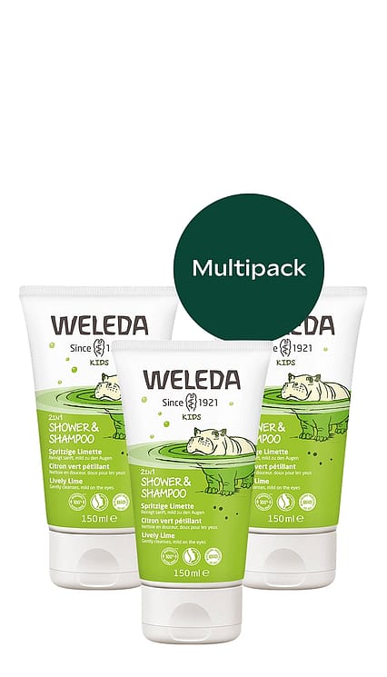 Kids 2in1 Shower & Shampoo Spritzige Limette MULTIPACK