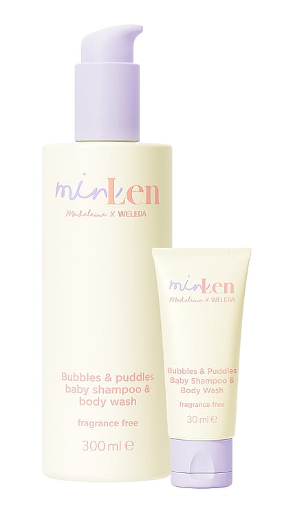 minLen Bubbles & Puddles Baby Shampoo & Body Wash