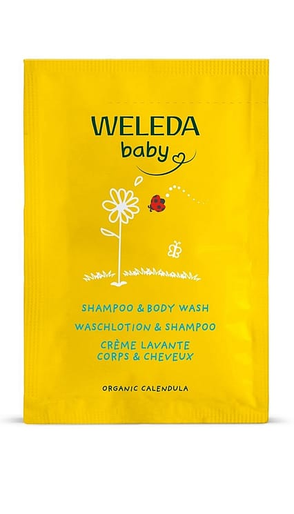 Échantillon Crème lavante corps et cheveux bébé au Calendula