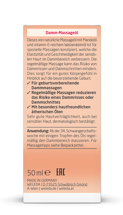 weleda damm-massageöl als gleitmittel Weleda Damm-Massageöl 50 ml