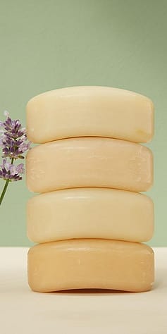 4 soaps layered on top of eachother.