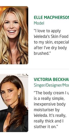 Skin Food Celebrity users