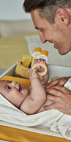 Padre con bambino