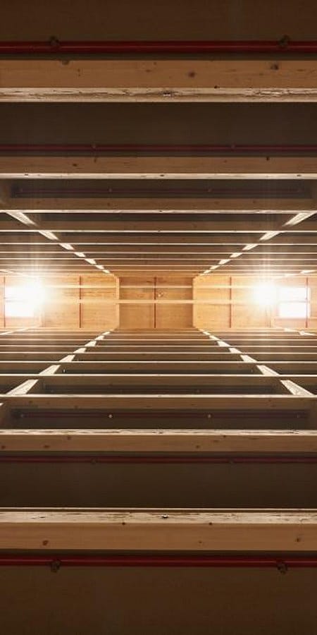 Stellingen, zicht naar boven