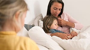 otrok in mama