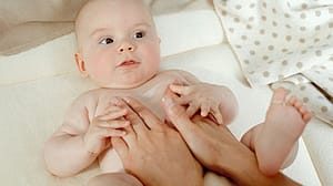 creamy texture on babys skin