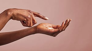 Hand with cream