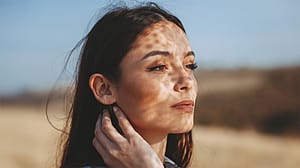 woman in field