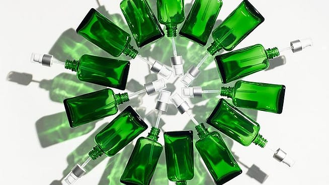 Bouteilles en verre Weleda