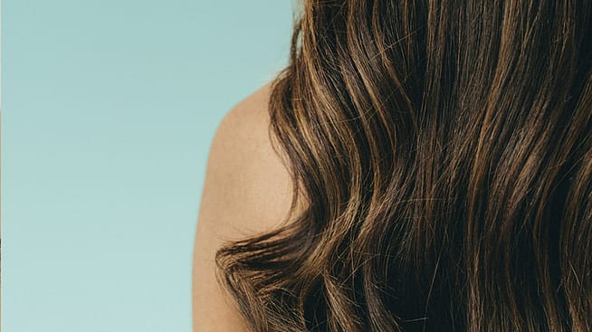 braune lange Haare