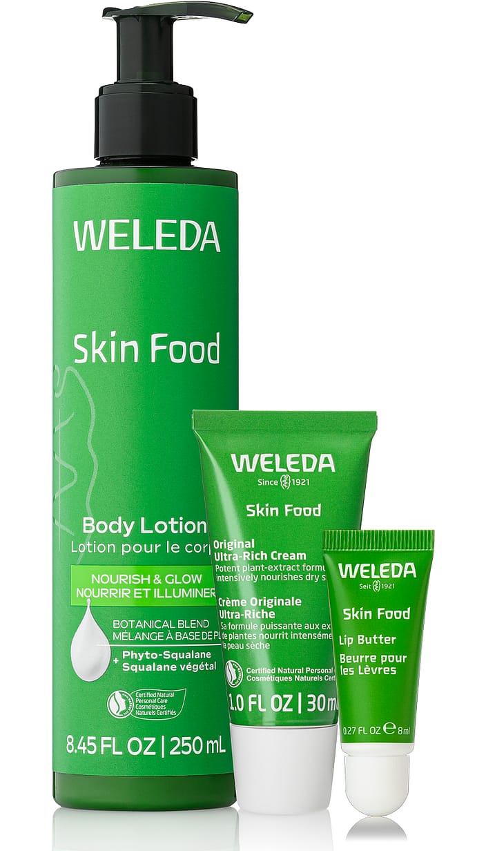 Skin Food 3 Step Set | Body Care Bundle - Weleda