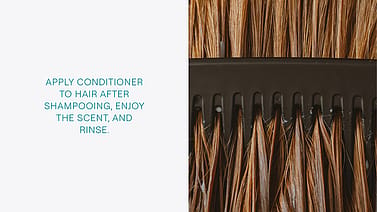 combing through hair
