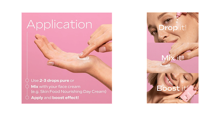 Hyaluronic Moisture Serum Booster Drops applicering