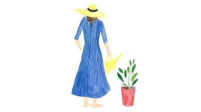 Disegno di donna con cappello