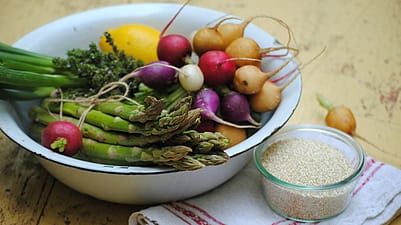 Tallrik med grönsaker