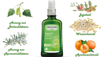 Birken Cellulite Oel mit Inhaltsstoffen