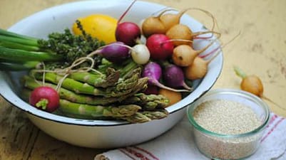 plate with healthy food