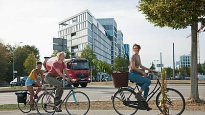 women on bicycles