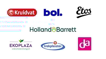 Logo's van retailers waar Skin Food verkocht wordt