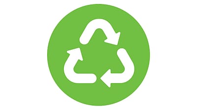 Green recycle icon