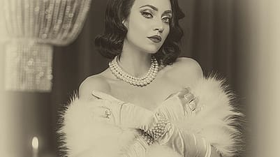 Woman wearing a gala dress