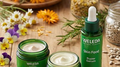 Bord med Skin Food produkter