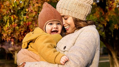 Mother and Child in Autum