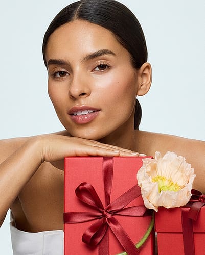 Woman with gifts