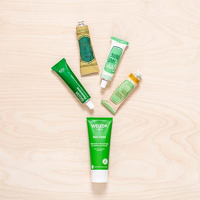 Old and new Skin Food packaging