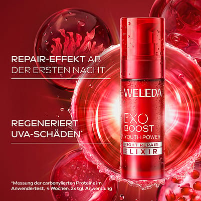 Weleda Youth Power Night Repair Elixir mit Illustration