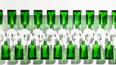 Primary packaging of Weleda oils made of glass